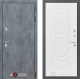 Входная металлическая Дверь Лабиринт (LABIRINT) Бетон 23 Белый софт в Краснознаменске