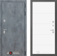 Входная металлическая Дверь Лабиринт (LABIRINT) Бетон 13 Белый софт в Краснознаменске