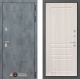 Входная металлическая Дверь Лабиринт (LABIRINT) Бетон 03 Сандал белый в Краснознаменске