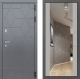 Входная металлическая Дверь Лабиринт (LABIRINT) Cosmo Зеркало Максимум Грей софт в Краснознаменске