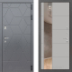 Входная металлическая Дверь Лабиринт (LABIRINT) Cosmo Зеркало 19 Грей софт в Краснознаменске