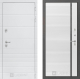 Входная металлическая Дверь Лабиринт (LABIRINT) Трендо 22 Белый софт в Краснознаменске