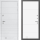 Входная металлическая Дверь Лабиринт (LABIRINT) Трендо 13 Белый софт в Краснознаменске