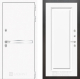 Входная металлическая Дверь Лабиринт (LABIRINT) Лайн White 27 Белый (RAL-9003) в Краснознаменске