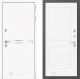 Входная металлическая Дверь Лабиринт (LABIRINT) Лайн White 11 Белый софт в Краснознаменске