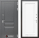 Входная металлическая Дверь Лабиринт (LABIRINT) Платинум 27 Белый (RAL-9003) в Краснознаменске