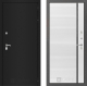 Дверь Лабиринт (LABIRINT) Classic шагрень черная 22 Белый софт в Краснознаменске