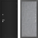 Входная металлическая Дверь Лабиринт (LABIRINT) Classic шагрень черная 21 Бетон светлый в Краснознаменске