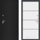 Дверь Лабиринт (LABIRINT) Classic шагрень черная 25 Белый софт в Краснознаменске