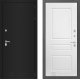 Дверь Лабиринт (LABIRINT) Classic шагрень черная 03 Белый софт в Краснознаменске