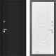 Дверь Лабиринт (LABIRINT) Classic шагрень черная 23 Белый софт в Краснознаменске