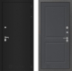 Входная металлическая Дверь Лабиринт (LABIRINT) Classic шагрень черная 11 Графит софт в Краснознаменске