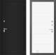 Дверь Лабиринт (LABIRINT) Classic шагрень черная 13 Белый софт в Краснознаменске