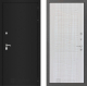 Входная металлическая Дверь Лабиринт (LABIRINT) Classic шагрень черная 06 Сандал белый в Краснознаменске