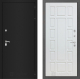Входная металлическая Дверь Лабиринт (LABIRINT) Classic шагрень черная 12 Белое дерево в Краснознаменске