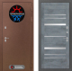 Входная металлическая Дверь Лабиринт (LABIRINT) Термо Магнит 20 Бетон темный в Краснознаменске