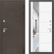 Дверь Лабиринт (LABIRINT) Смоки Зеркало 19 Белый софт в Краснознаменске