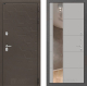 Входная металлическая Дверь Лабиринт (LABIRINT) Смоки Зеркало 19 Грей софт в Краснознаменске