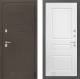 Входная металлическая Дверь Лабиринт (LABIRINT) Смоки 03 Белый софт в Краснознаменске