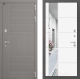 Входная металлическая Дверь Лабиринт (LABIRINT) Формо Зеркало 19 Белый софт в Краснознаменске