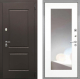 Дверь Интекрон (INTECRON) Кампо ФЛЗ-120-М Зеркало Белый матовый в Краснознаменске