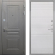 Входная металлическая Дверь Интекрон (INTECRON) Брайтон Графит ФЛ-316 Белый ясень в Краснознаменске