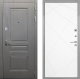 Входная металлическая Дверь Интекрон (INTECRON) Брайтон Графит Лучи-М Софт милк в Краснознаменске
