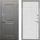 Входная металлическая Дверь Интекрон (INTECRON) Брайтон Графит В-07 с молдингом Лофт белый в Краснознаменске