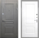 Входная металлическая Дверь Интекрон (INTECRON) Брайтон Графит Альба Роял Вуд белый в Краснознаменске