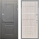 Входная металлическая Дверь Интекрон (INTECRON) Брайтон Графит ФЛ-102 Сосна белая в Краснознаменске
