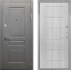 Входная металлическая Дверь Интекрон (INTECRON) Брайтон Графит ФЛ-39 Сандал белый в Краснознаменске