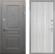 Входная металлическая Дверь Интекрон (INTECRON) Брайтон Графит В-07 с молдингом Сандал белый в Краснознаменске