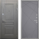 Входная металлическая Дверь Интекрон (INTECRON) Брайтон Графит Лучи-М Графит софт в Краснознаменске