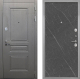 Входная металлическая Дверь Интекрон (INTECRON) Брайтон Графит Гладкая Гранит лава оникс в Краснознаменске