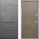 Дверь Интекрон (INTECRON) Брайтон Графит Гладкая шпон Венге коричневый в Краснознаменске