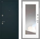 Входная металлическая Дверь Интекрон (INTECRON) Греция ФЛЗ-120-М Зеркало Белый матовый в Краснознаменске