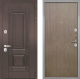 Входная металлическая Дверь Интекрон (INTECRON) Италия Гладкая шпон Венге коричневый в Краснознаменске