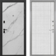 Входная металлическая Дверь Интекрон (INTECRON) Профит Black Мрамор Арктик В-07 с молдингом Лофт белый в Краснознаменске