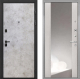 Входная металлическая Дверь Интекрон (INTECRON) Профит Black Мрамор Светлый ФЛЗ-516 Зеркало Сосна белая в Краснознаменске