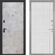 Входная металлическая Дверь Интекрон (INTECRON) Профит Black Мрамор Светлый В-07 с молдингом Лофт белый в Краснознаменске