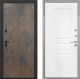 Входная металлическая Дверь Интекрон (INTECRON) Профит Black Гранж ФЛ-243 Белый матовый в Краснознаменске