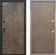 Входная металлическая Дверь Интекрон (INTECRON) Профит Black Гранж Гладкая шпон Венге коричневый в Краснознаменске