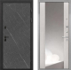 Входная металлическая Дверь Интекрон (INTECRON) Профит Black Гранит Лава Оникс ФЛЗ-516 Зеркало Сосна белая в Краснознаменске