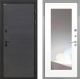 Входная металлическая Дверь Интекрон (INTECRON) Профит Black Эковенге ФЛЗ-120-М Зеркало Белый матовый в Краснознаменске