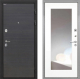 Входная металлическая Дверь Интекрон (INTECRON) Гектор Эковенге ФЛЗ-120-М Зеркало Белый матовый в Краснознаменске