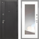 Дверь Интекрон (INTECRON) Олимпия Black 4К ФЛЗ-120-М Зеркало Белый матовый в Краснознаменске