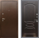 Входная металлическая Дверь Рекс (REX) 1А Медный Антик FL-128 Венге светлый в Краснознаменске