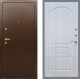 Входная металлическая Дверь Рекс (REX) 1А Медный Антик FL-128 Сандал белый в Краснознаменске