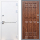 Входная металлическая Дверь Рекс (REX) 27 FL-33 орех тисненый в Краснознаменске