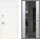 Входная металлическая Дверь Рекс (REX) 5 Белая Шагрень СБ-16 Зеркало Белый ясень в Краснознаменске